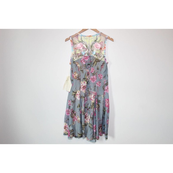 NWT Aratta Silent Journey Aurora Tunic Ombre Floral Embroidered Small H14392 - Picture 10 of 16
